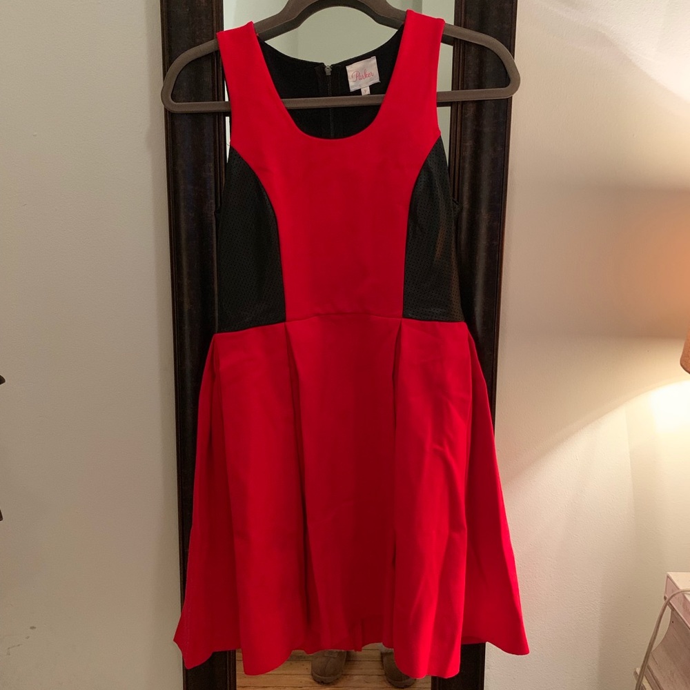 Bright red Parker dress
